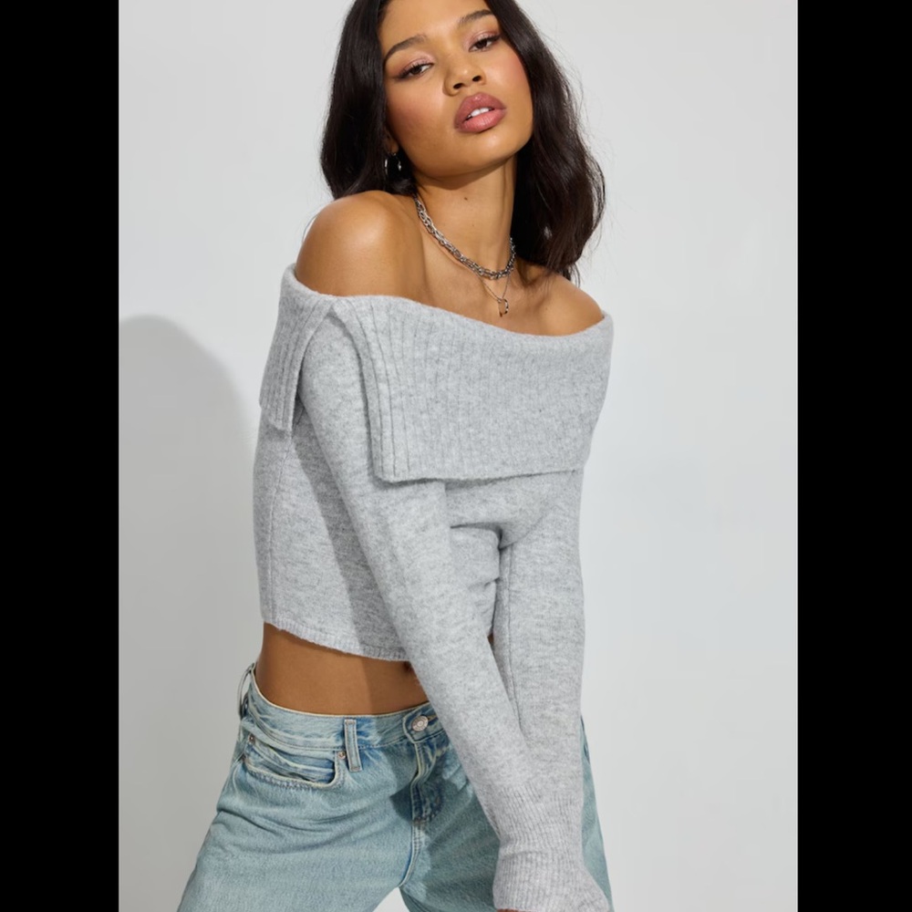 Garage - Spongy Off Shoulder Sweater